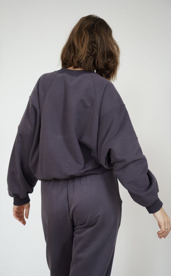 Свитшот геометричный графит