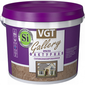 Краска Фактурная VGT 25кг Силиконизировання, Эластичная, Текстурная для Внутренних и Наружных Работ, Белая / ВГТ Фактурная.