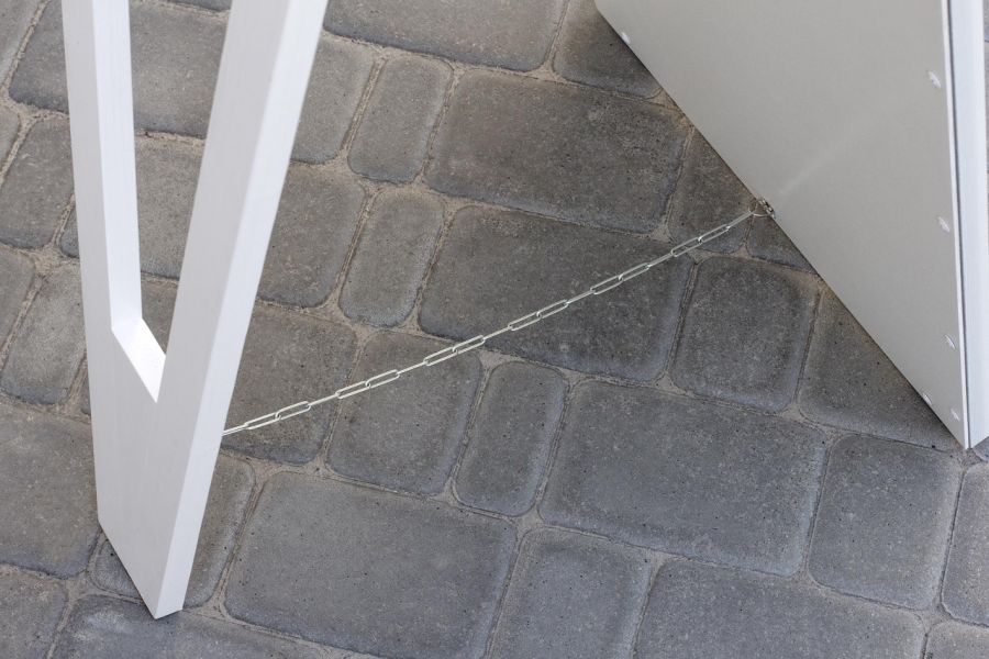 Напольное зеркало в раме на подставке в рост в прихожую спальню Gray stone sea bottom 45х169 серый камень