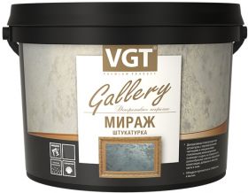 Декоративная Штукатурка Мираж VGT Gallery 1кг Полупрозрачная с Перламутровыми Частицами Серебристо-Белая, Жемчуг, Хамелеон / ВГТ Мираж