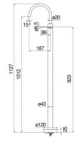 Смеситель для раковины Nobili Velis VE125189/3 схема 2