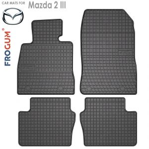 Коврики резиновые Mazda 2 III Frogum - 4 шт арт 547167