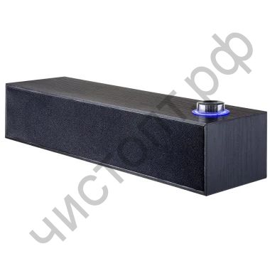 Актив.колонки 2.0 колонка-саундбар Perfeo "CONCERT", мощность 6 Вт, USB, "дерево" черный