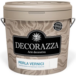 Декоративный Состав Decorazza Perla Vernici 1л PL 11-12, Перламутровый для Придания Декоративного Эффекта Гладким и Фактурным Покрытиям.