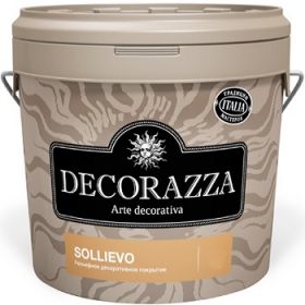 Краска Фактурная Decorazza Sollievo 15кг Белый Рельефная / Декоразза Солльево.