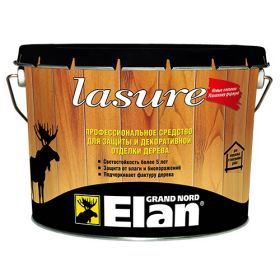 Декоративная Лазурь Alpa Elan Lasure 9л Сосна Алкидная для Внутренних и Наружных Работ.