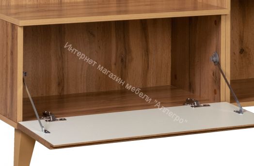 Шкаф для прихожей 53.11 Авалон с зеркалом, Дуб вотан/Белый