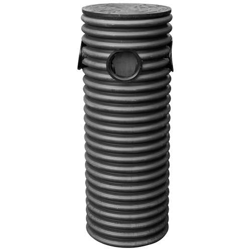 Колодец 300х2500мм дрен. смотр. с 4-мя отвод. 110мм с крышкой и дном в комплекте. (черный) Колодец 300х2500мм дрен. смотр. с 4-мя отвод. 110мм с крышкой и дном в комплекте. (черный)