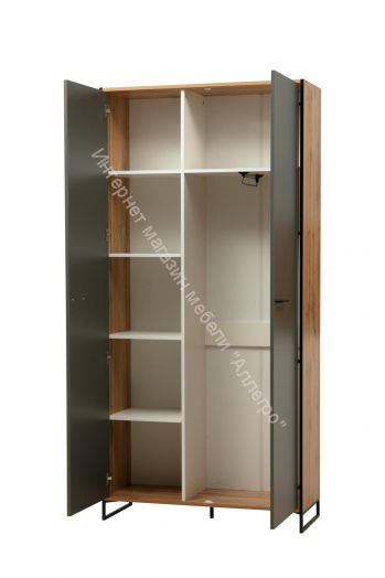 Шкаф для одежды 46.07 Доната, Дуб вотан/Диамант серый