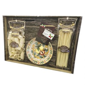 Подарочный набор Сорренто Piatto Fondo Sorrento Solo Pasta с пастой и тарелкой 21 см - Италия