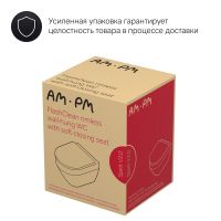 Подвесной унитаз AM.PM Spirit V2.0 C701700MBSC FlashClean с сиденьем микролифт, черный матовый схема 9