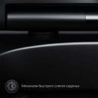 Подвесной унитаз AM.PM Spirit V2.0 C701700MBSC FlashClean с сиденьем микролифт, черный матовый схема 7