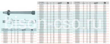 Штанга для горизонтально-фрезерного станка 7175-30-16-200 200мм Bison Bial