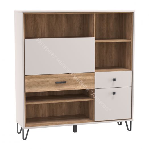 Шкаф многоцелевого назначения 62.06 Рио, Кашемир/Дуб каньон