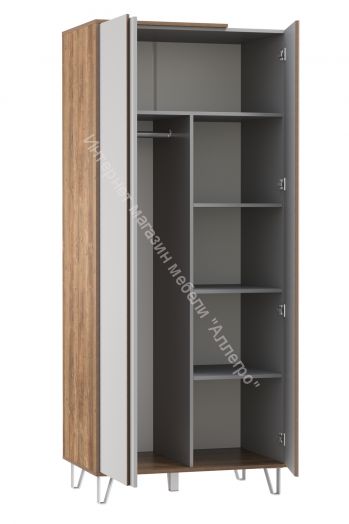 Шкаф для одежды 58.16 Гавана, Кейптаун/Серый