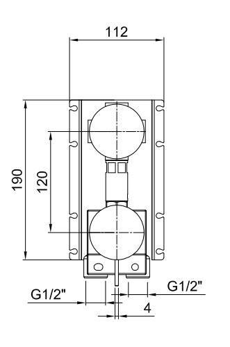 Смеситель для ванны и душа Fantini AF/21 A587B схема 6