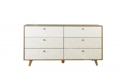 Комод 56.02 - 1 Адажио, Дуб сонома/Белый