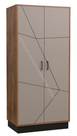 Шкаф для одежды 54.03 Гамма (2-х дв.), Таксония/Грей
