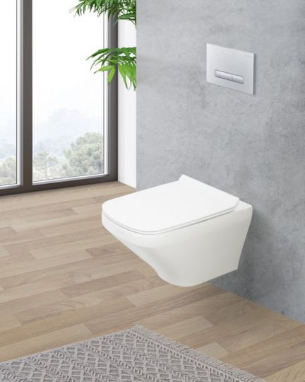 Изображение Безободковый подвесной унитаз BelBagno SELA  BB3201CHR