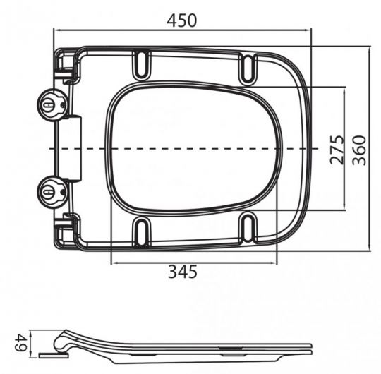 Безободковый подвесной унитаз BelBagno SELA  BB3201CHR схема 12