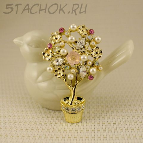 Брошь "Деревце счастья" (Danecraft США)