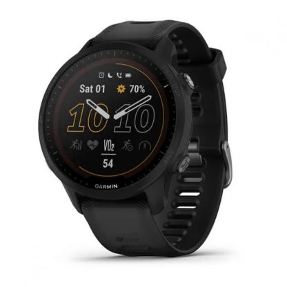 Умные часы Garmin FORERUNNER 955 Solar с черым ремешком фото