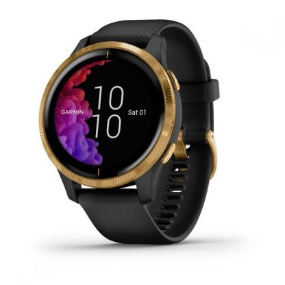 Garmin VENU черные с золотистым безелем