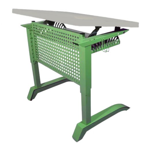 МАГНАТ Стол 2-местный, с углом наклона, перфорацией и пеналом