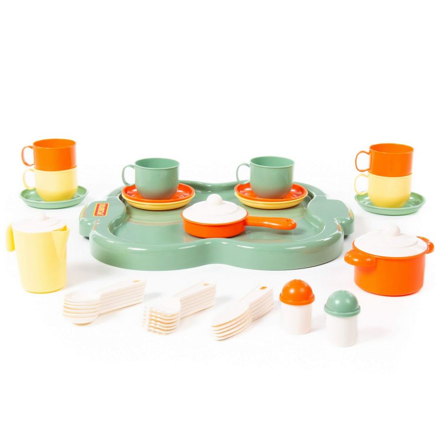 Набор детской посуды "Янина" с подносом на 6 персон