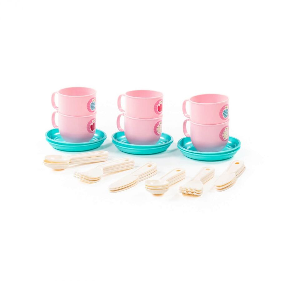 Набор детской посуды "Минутка" на 6 персон (V4) (30 элементов) (в сеточке)