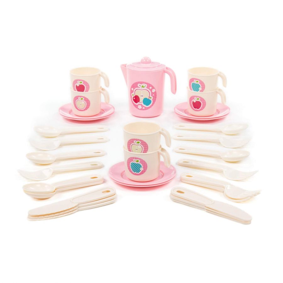 Набор детской посуды "Анюта" на 6 персон (V6) (32 элемента) (в сеточке)