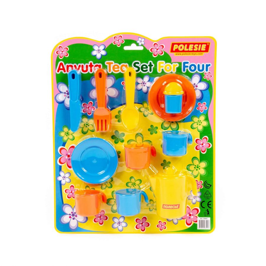 Набор детской посуды "Анюта" на 4 персоны (в блистере)