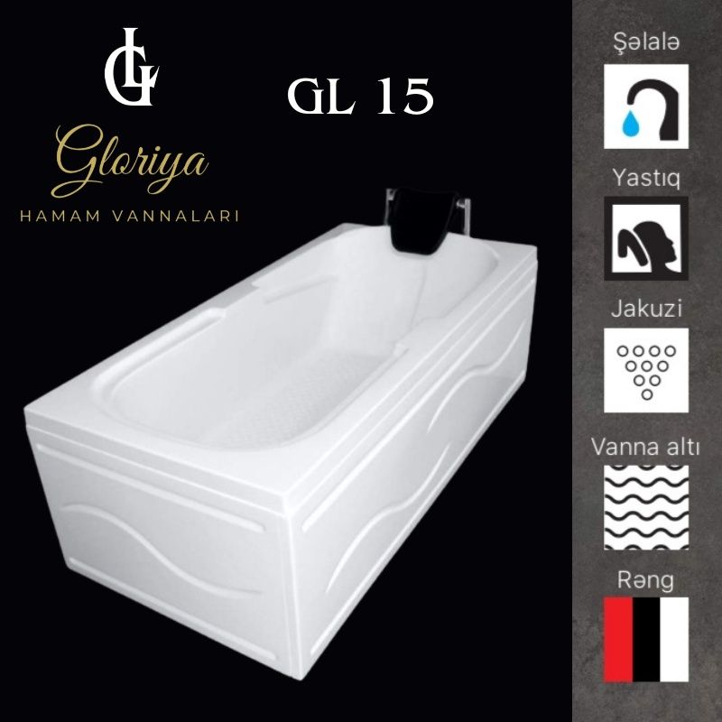 GLORİYA düz vannaları GL15 - 170*80 sm