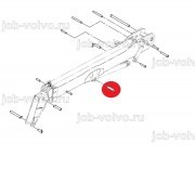 Палец в шток г/цилиндра подъема стрелы [811/10096] для погрузчика JCB 540-170 