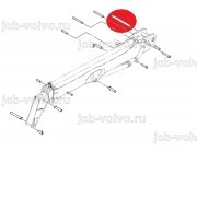 Палец крепления стрелы к раме [811/90293] для погрузчика JCB 540-170 