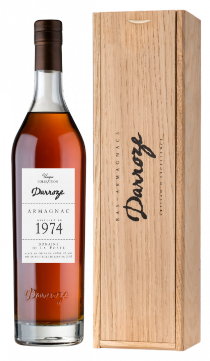 Bas-Armagnac Darroze Unique Collection Domaine de La Poste a Condom 1974, 0.7 л., 1974 г.