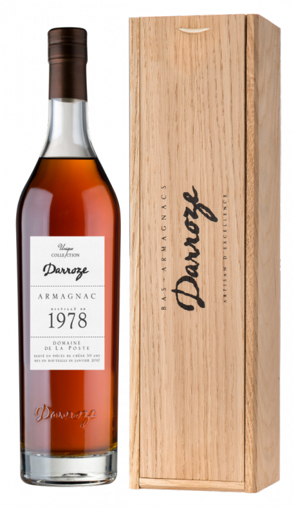 Bas-Armagnac Darroze Unique Collection Domaine de La Poste a Condom 1978, 0.7 л., 1978 г.