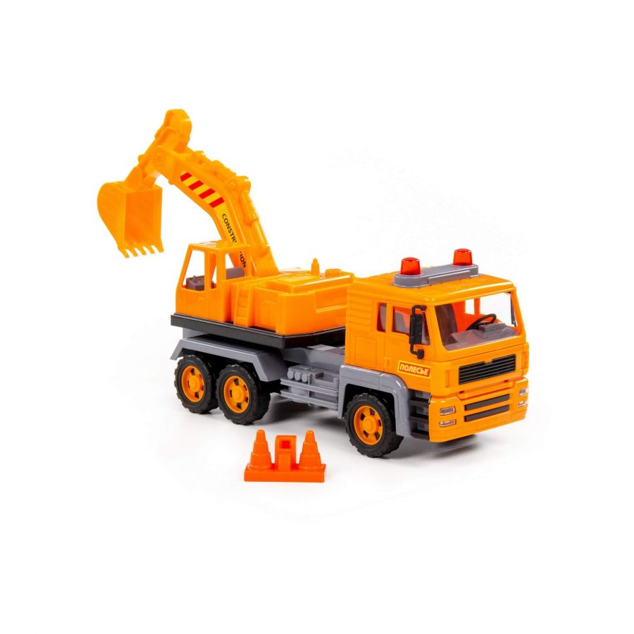 "Алмаз", автомобиль-экскаватор инерционный (в сеточке)