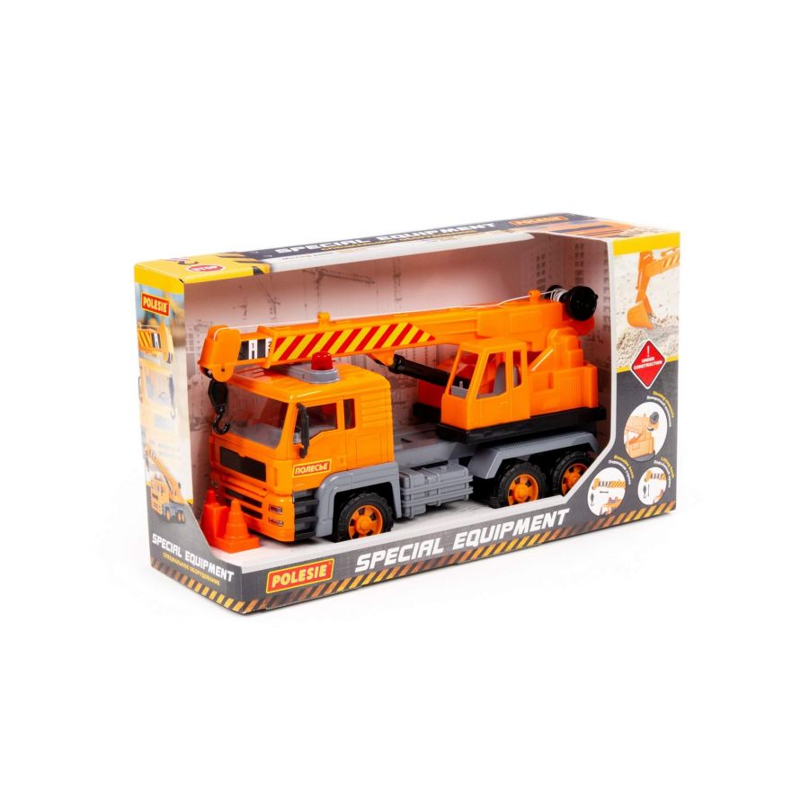 "Алмаз", автомобиль-кран инерционный (в коробке)