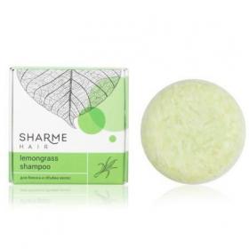 Натуральный твердый шампунь Sharme Hair Lemongrass с ароматом лемонграсса для тусклых волос, 50 г.