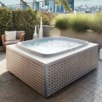 Гидромассажная ванна с подогревом Jacuzzi Skylounge с хромотерапией и 10 форсунками 190x190 схема 1