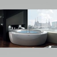 Гидромассажная угловая ванна Jacuzzi Nova Corner Stone с фронтальной панелью 160x160x66 схема 1
