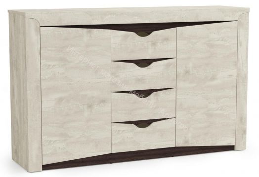 Тумба 33.19 Лючия, Бетон пайн белый/Венге