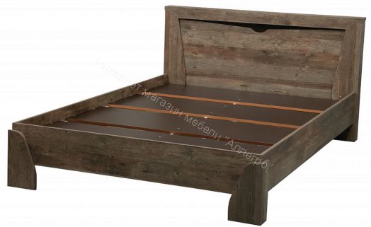 Кровать 33.08 - 02 Лючия c настилом (1600), Кейптаун/Венге