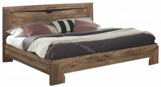 Кровать 33.08 - 02 Лючия c настилом (1600), Кейптаун/Венге