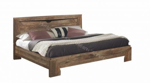 Кровать 33.08 - 02 Лючия c настилом (1600), Кейптаун/Венге