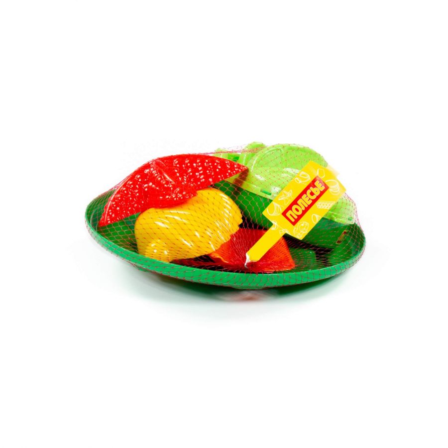 Набор №373: катер "Ветерок", сито "Бабочка", лопатка №5, формочки (морская звезда №1 + ракушка №1)