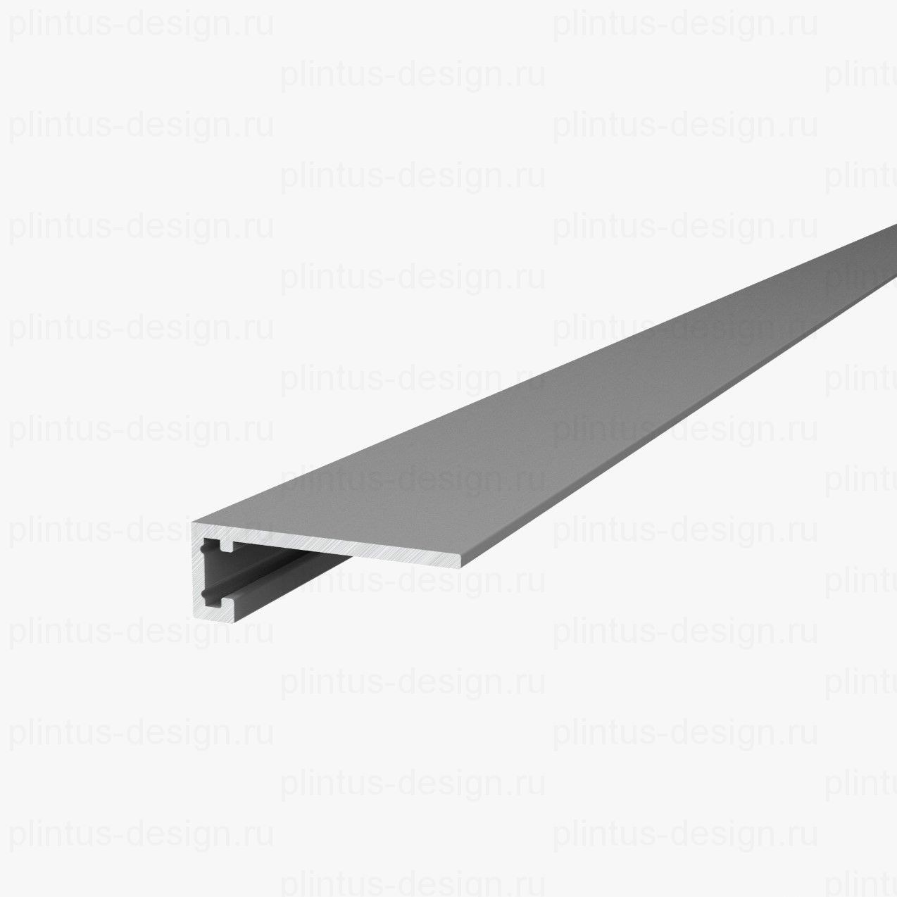 Микроплинтус 620 чёрный анодированный, 6м