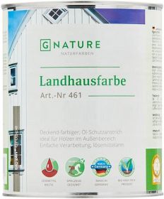Краска Укрывная Gnature 461 Landhausfarbe10л 6101 Серый для Защиты, Обновления Деревянных Фасадов.