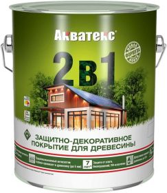 Антисептик Акватекс 2в1 0.8л Махагон для Внутренних и Наружных Работ.